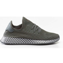 Adidas Deerupt Runner J Grau Grau Zwei Kern Schwarz mehrfarbig