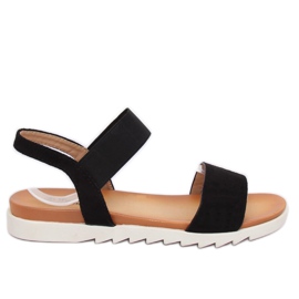 Schwarze Damensandalen 9001 Schwarz