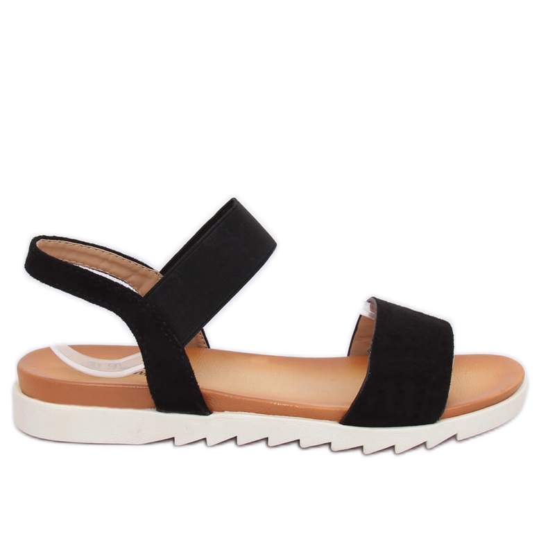 Schwarze Damensandalen 9001 Schwarz