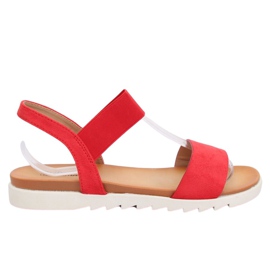 Rote Damensandalen 9001 Rot