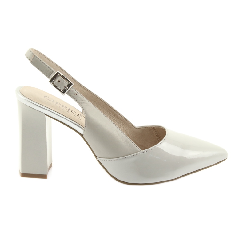 Graue Damensandalen auf der Post Caprice 29604