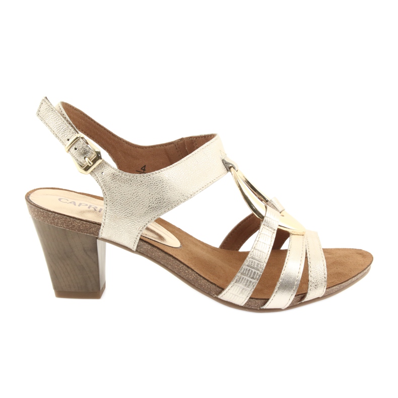 Caprice Damensandalen mit Verzierung 28308 goldenes Oval