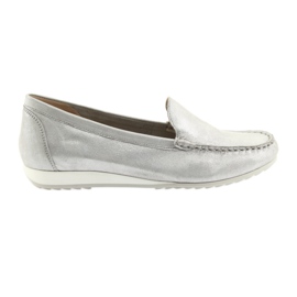 Caprice 24211 silberne Loafer grau