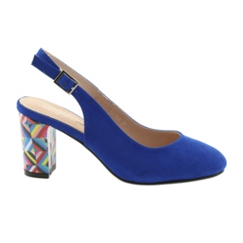 Sandalen auf der Post Sergio Leone 788 Indigo-Mikrofon blau