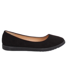Schwarze Damen Ballerinas 7845-P Schwarz