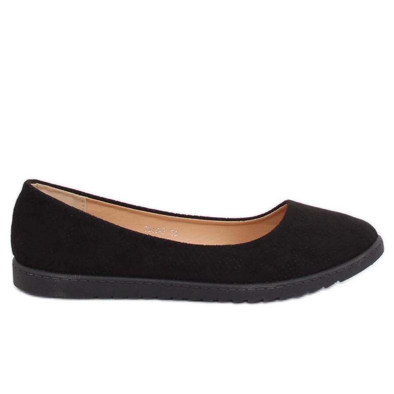 Schwarze Damen Ballerinas 7845-P Schwarz