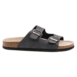 Bequeme Hausschuhe für Damen schwarz