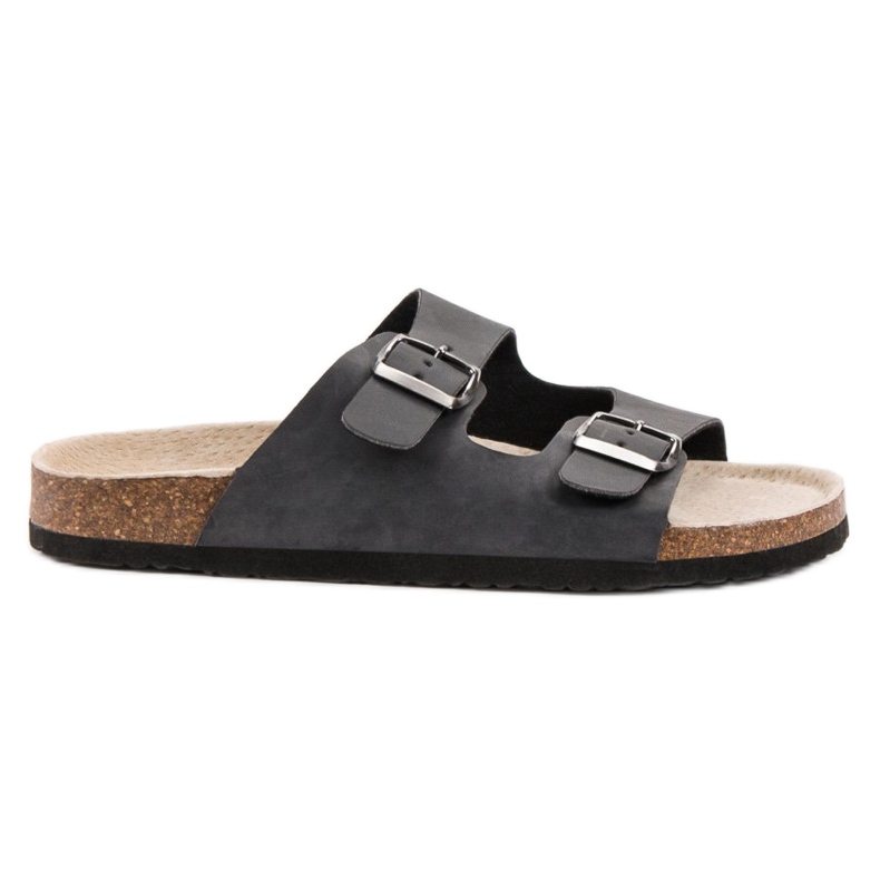 Bequeme Hausschuhe für Damen schwarz