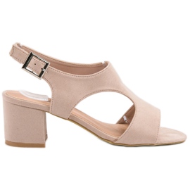 Queen Vivi Sandalen aus Wildleder braun