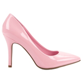 Rosa lackierte Anstecknadeln