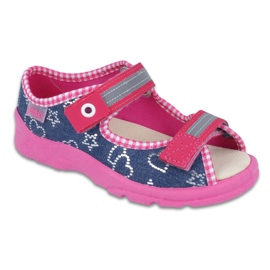 Befado Kinderschuhe 869X133 blau rosa marineblau