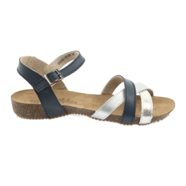 Sportsandalen navy / silber Filippo 245 grau marineblau