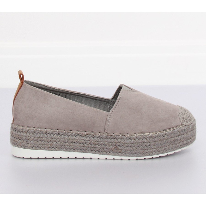 Espadrilles auf dem hohen grauen Grau BL247 Grey II-GAT