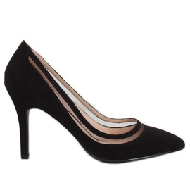 Pumps auf schwarzem Absatz 1282-P Black