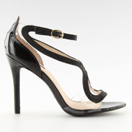 Schwarze Sandalen 1443 Schwarz II-GAT