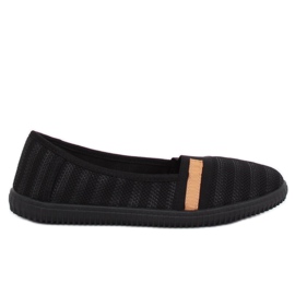 Schwarze Damen Ballerinas XJ-2959 Schwarz