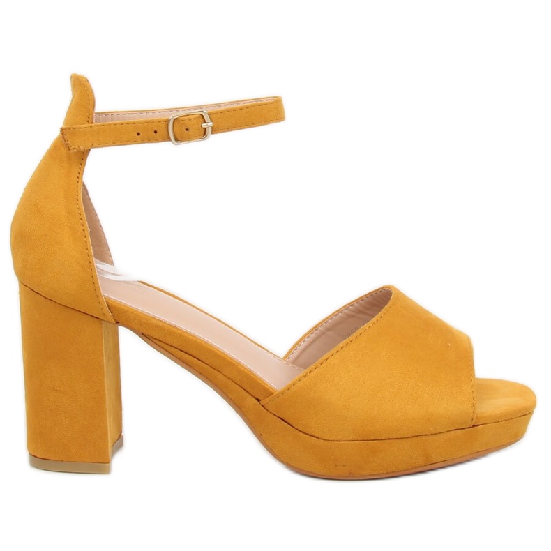 Gelbe Sandalen mit hohen Absätzen 6952-GL Gelb