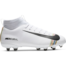 Nike Mercurial Superfly 6 Academy Mg Jr AJ3111-109 Fußballschuhe mehrfarbig weiß