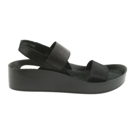 Schwarze Sandalen mit Profil Filippo 767