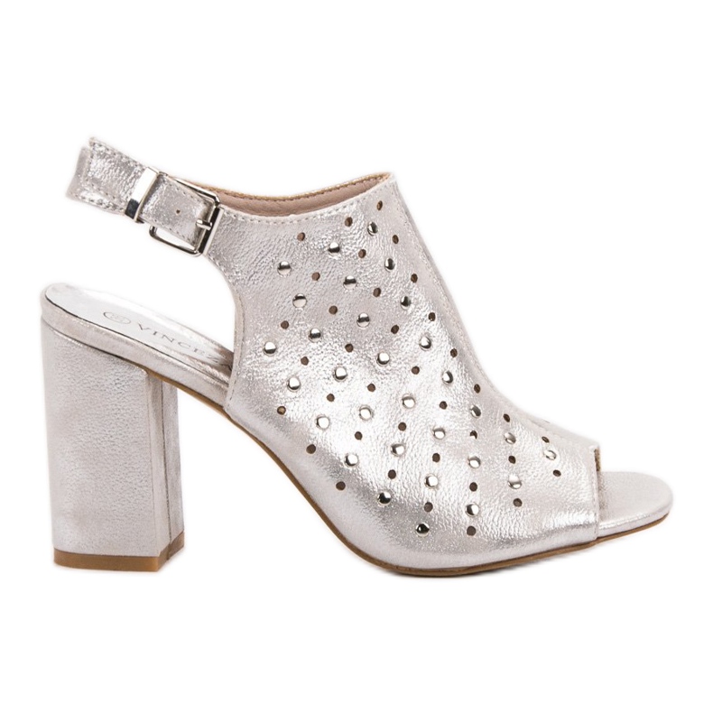 VINCEZA Sandalen mit Jets grau