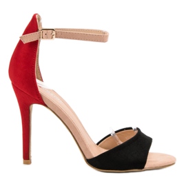 Seastar Sandalen auf einem hohen Absatz schwarz