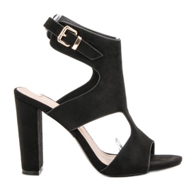 Seastar Elegante Wildledersandalen schwarz