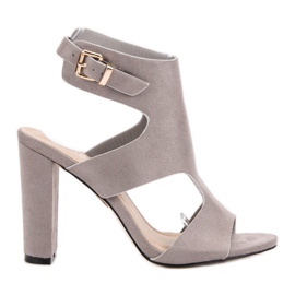 Seastar Elegante Wildledersandalen grau