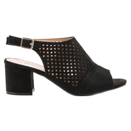 Lässige geschlossene Sandalen schwarz