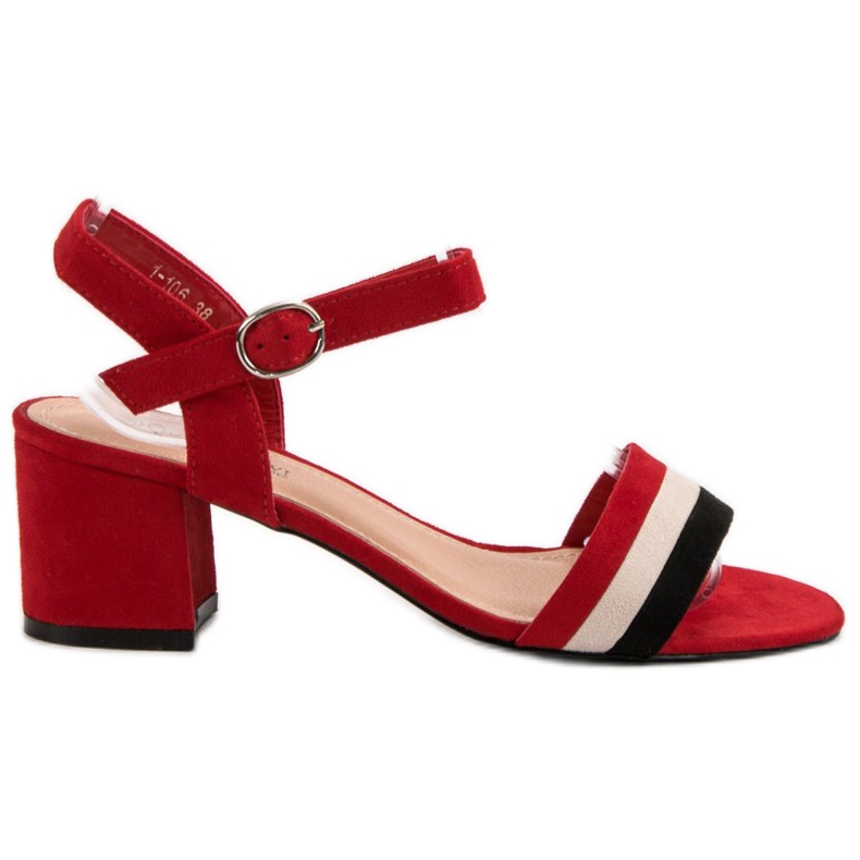 Queen Vivi Modische Sandalen mit hohen Absätzen rot