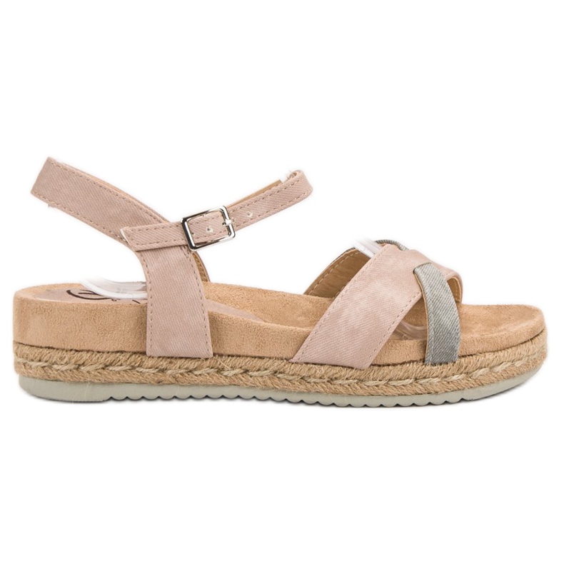 Kylie Espadrilles-Sandalen rosa