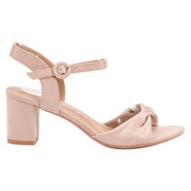 Elegante Pudersandalen braun