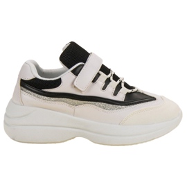 Modische Sneakers in WEISS UND SCHWARZ weiß