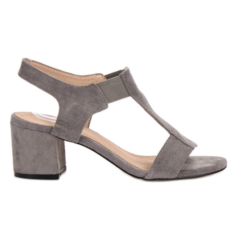 Evento Slip-on-Sandalen auf einem Pfosten grau