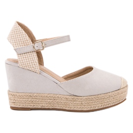Seastar Keil-Espadrilles grau