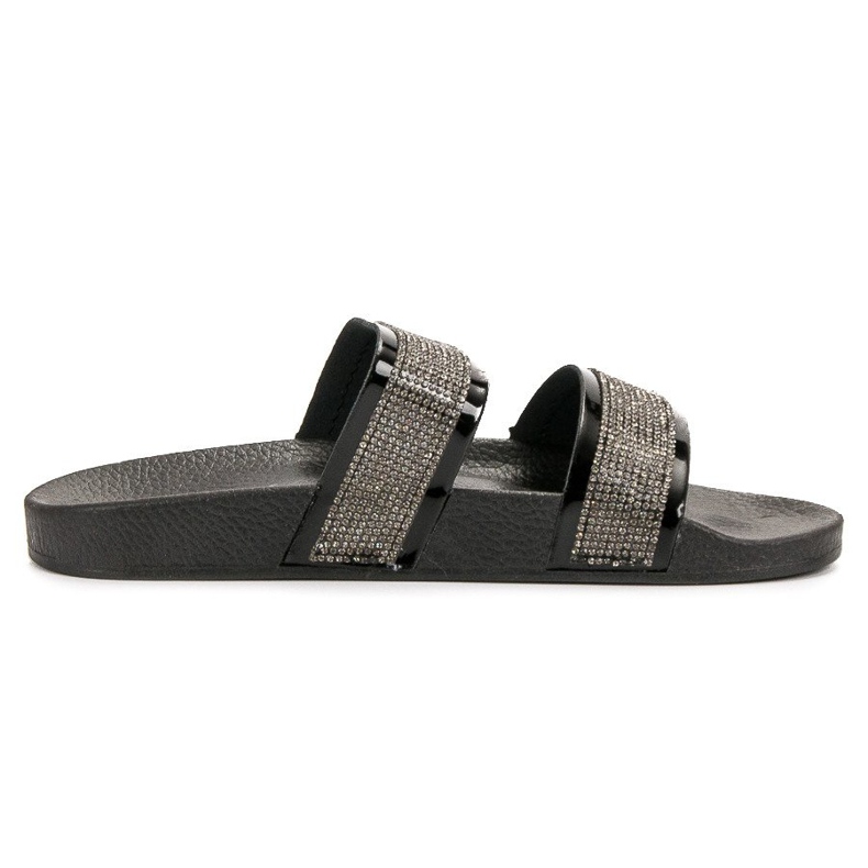 Seastar Schwarze Hausschuhe mit Kristallen