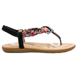 Cm Paris Modische japanische Sandalen schwarz