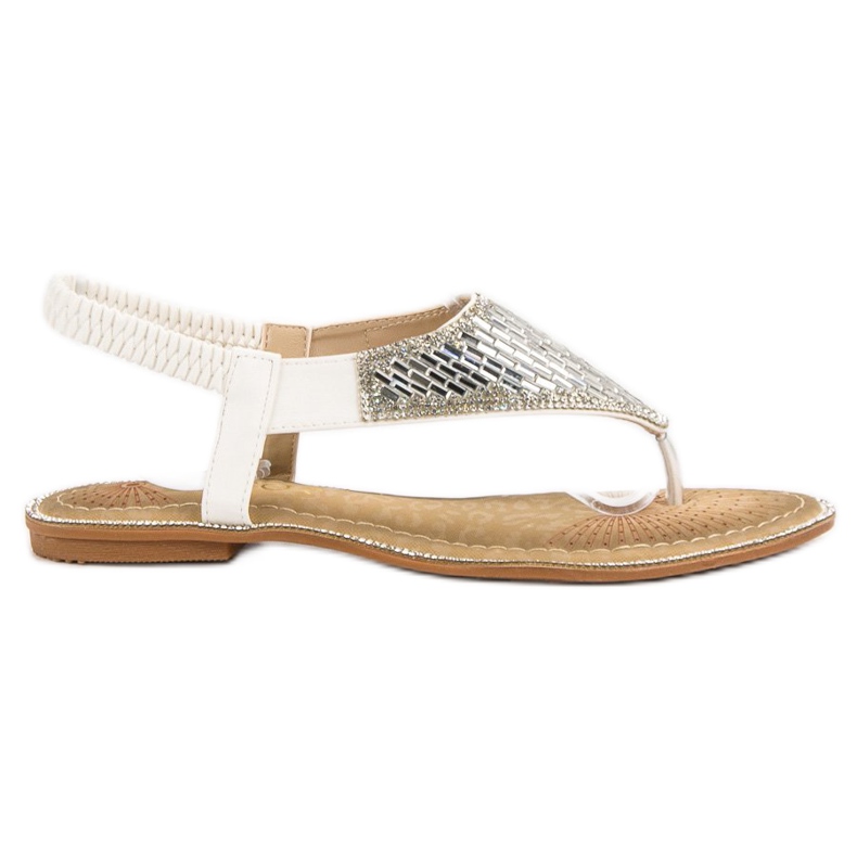 Encor Weiße Sandalen aus Flip-Flops