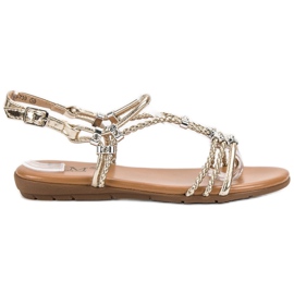 Cm Paris Flache Sandalen gelb