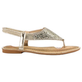 Encor Goldene japanische Sandalen