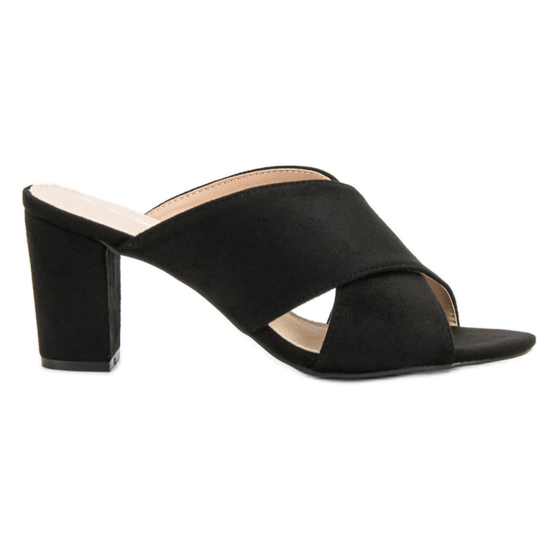 Filippo Schwarze Wildleder Hausschuhe