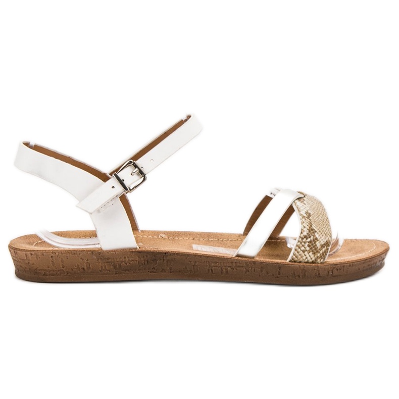 Seastar Modische flache Sandalen weiß