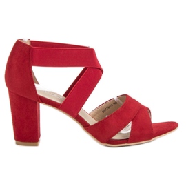 Filippo Rote Slip-On Sandalen