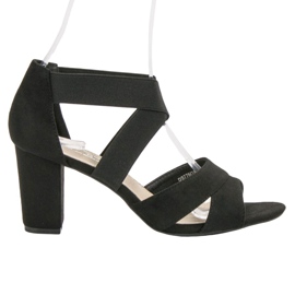 Filippo Schwarze Sandalen zum Hineinschlüpfen