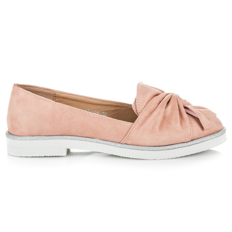 Vices Wildlederschuhe mit Glitzerverzierungen rosa