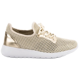 SHELOVET Mesh-Sportschuhe gelb