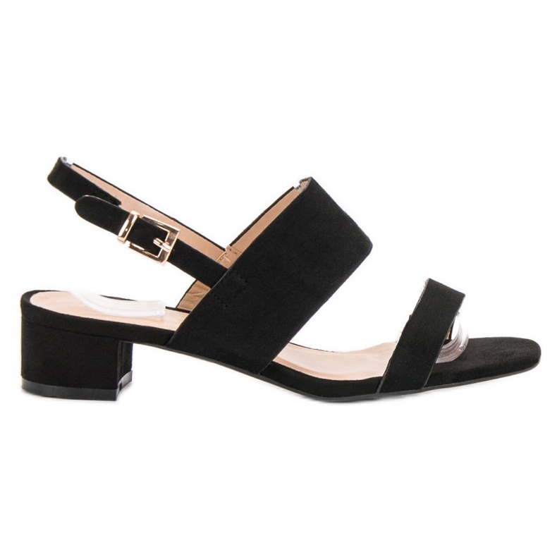 Small Swan Bequeme Sandalen mit hohen Absätzen schwarz