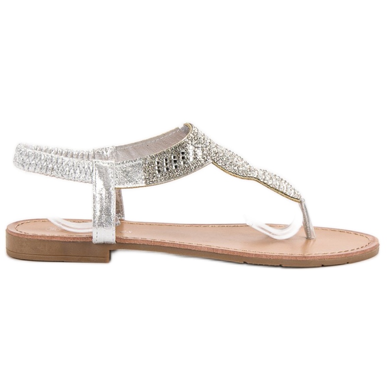 SHELOVET Japanische Sandalen zum Hineinschlüpfen grau