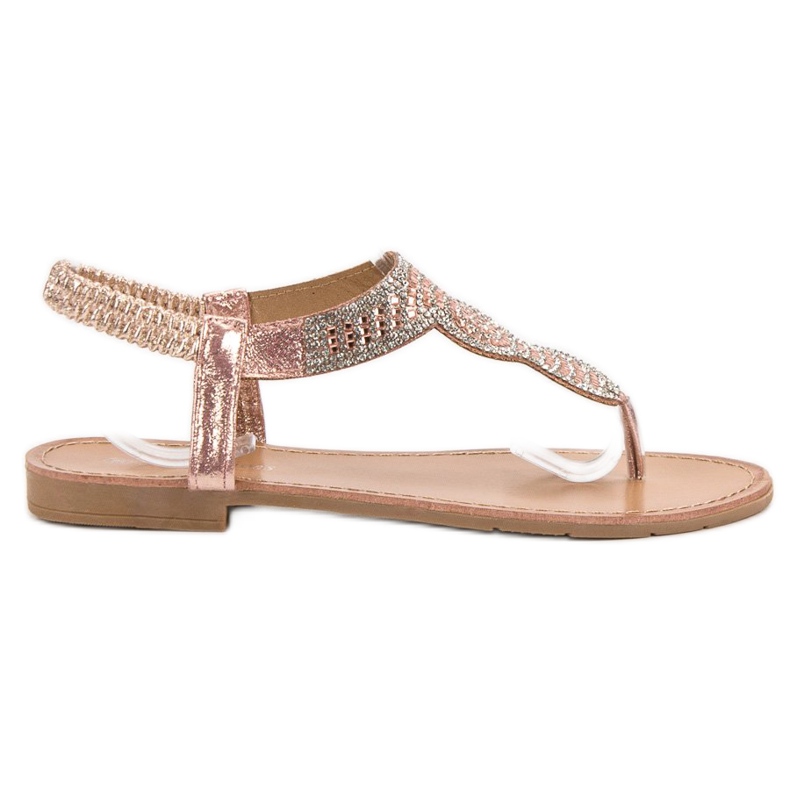 SHELOVET Japanische Sandalen zum Hineinschlüpfen gelb