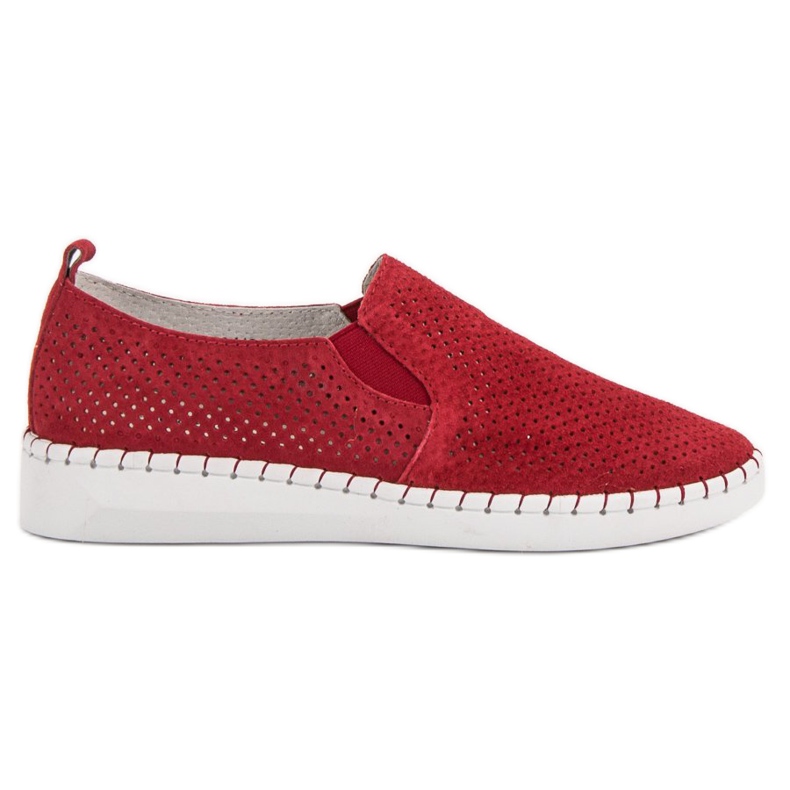 Filippo Slip-On-Sneakers aus Leder rot