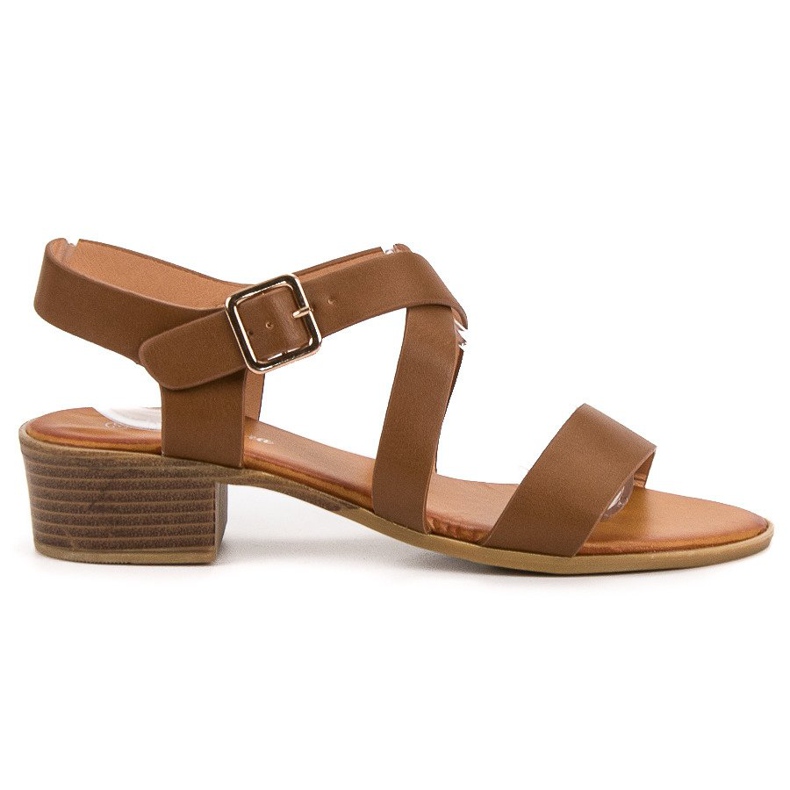 Primavera Braune Sandalen mit hohen Absätzen